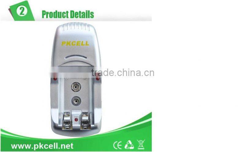 PKCELL 2 slot AA/AAA charger 8124 9V standard charger