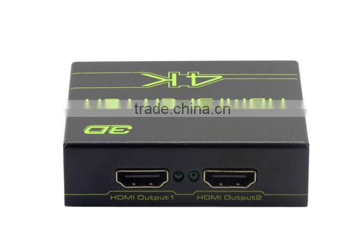 4K*2K 1 In 2 Out UHD HDMI 2.0 Splitter 1x2 audio Converetr Adapter