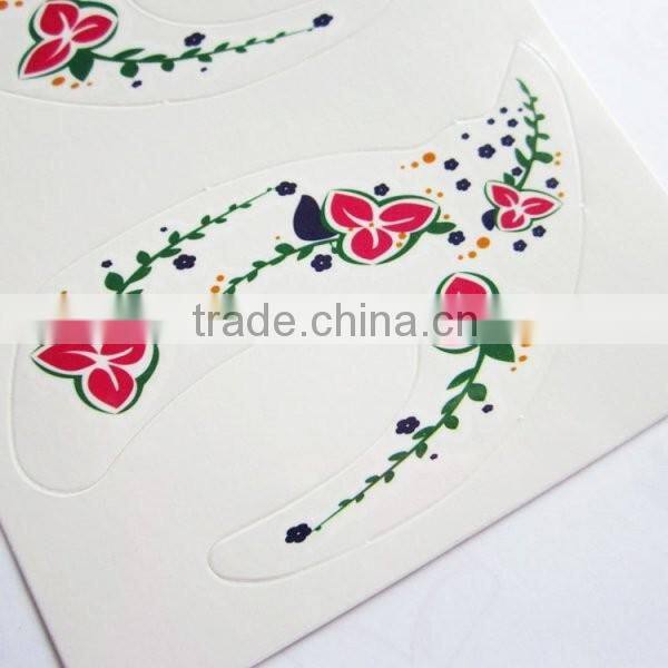 Custom fashion temporary makeup floral eye shadow stciker eyelids tattoo party eyes decoration sticker