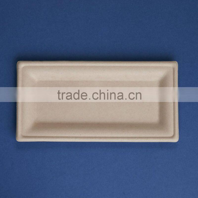 PL-10-05-R-UB 10*5 inches sugercane flate rectangle shape sugarcane dinner plates
