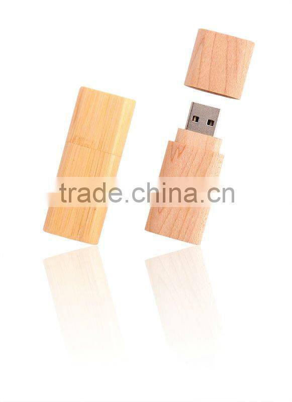 Best-selling eco friendly wooden usb flash drive 2gb light bamboo usb pen drive