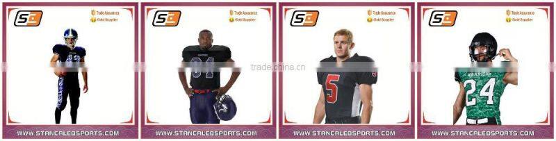 Stan caleb oem high quality polyester v neck quick dry custom printing make your own american football jersey