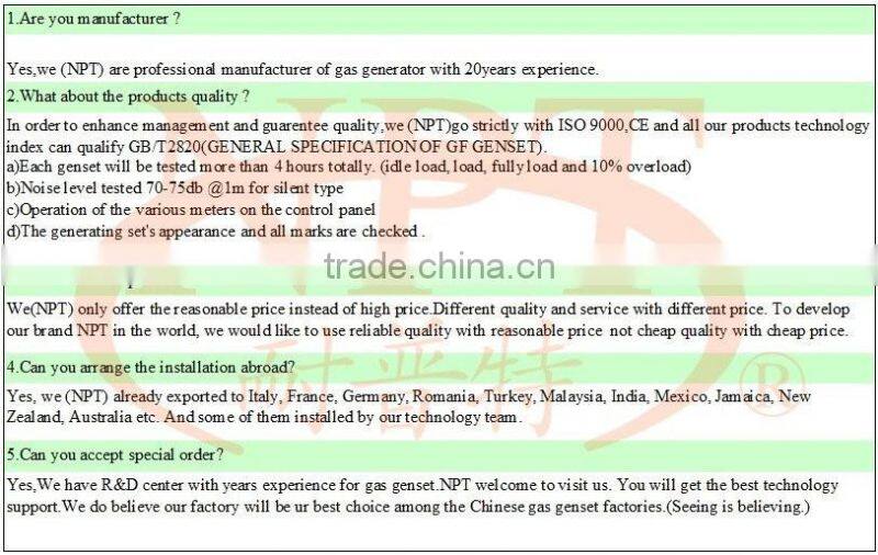 natural gas co-generator