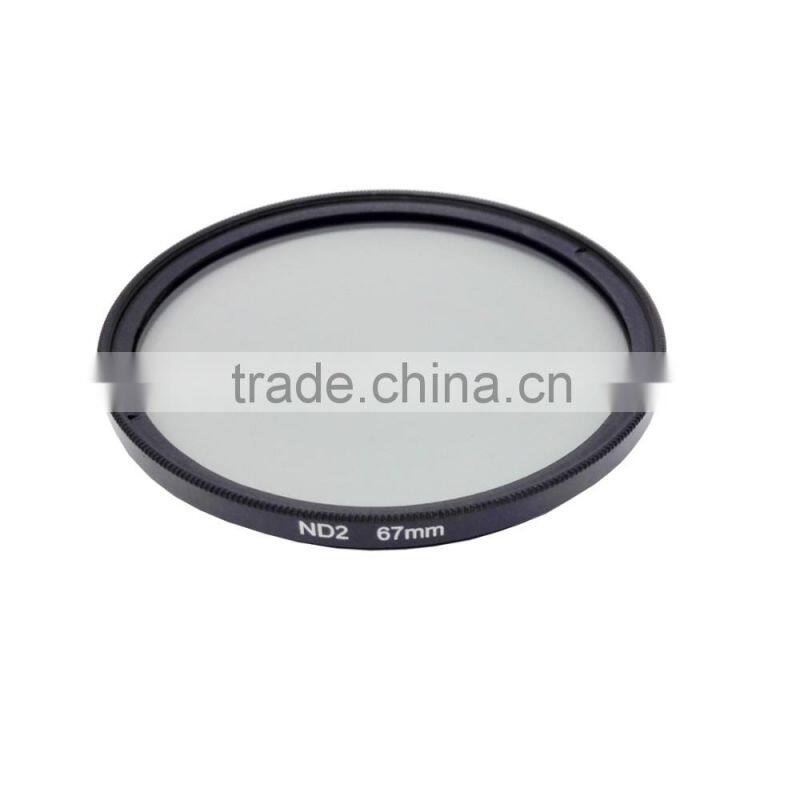 Customizable 67mm ND2 Neutral Density Filter Photography Filter For Nikon Canon DSLR Cameras