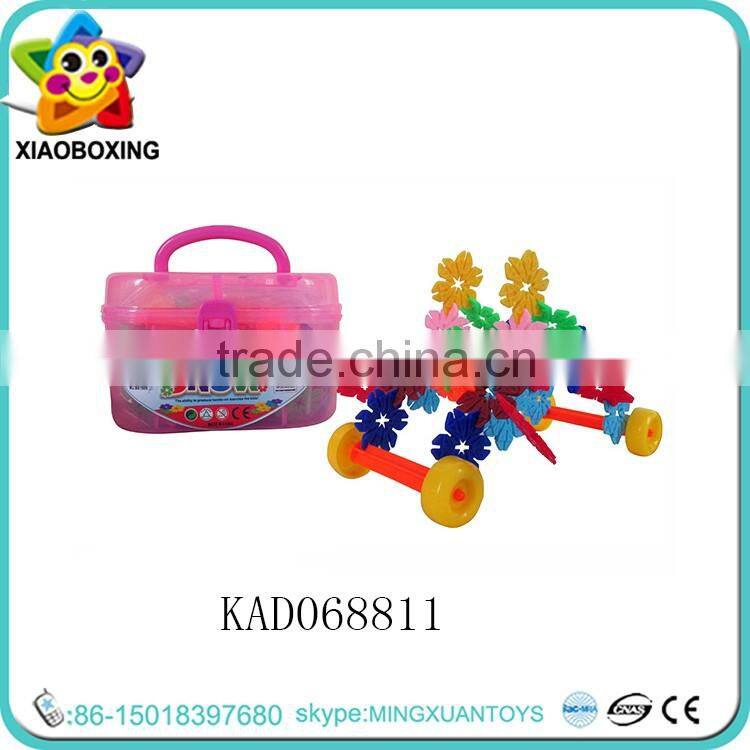 Educational toys funny DIY snowflake building blocks