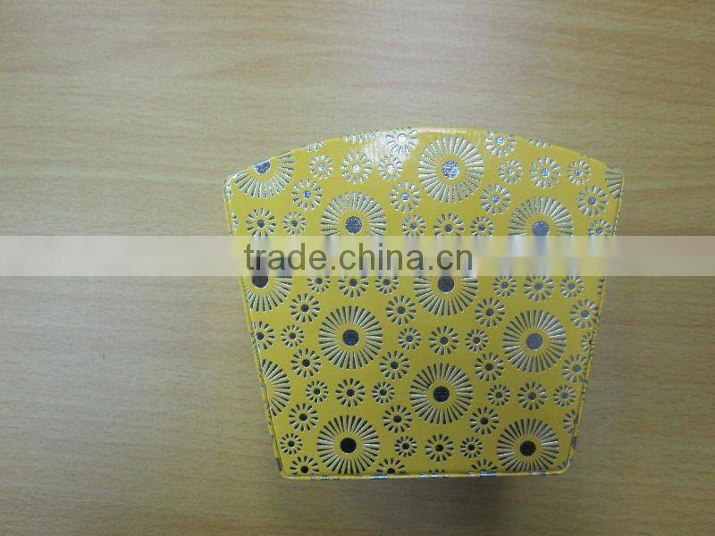 Wooden desk organizer pen holder