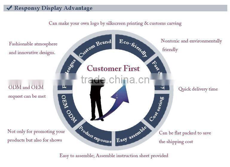 POP/POS Eyelash Display Stand With Good Quality Metal and wood material