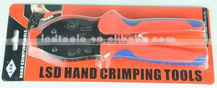 European Style Hand Pico Ratchet Crimping Tool for non-insulated cable links LY-110TX .