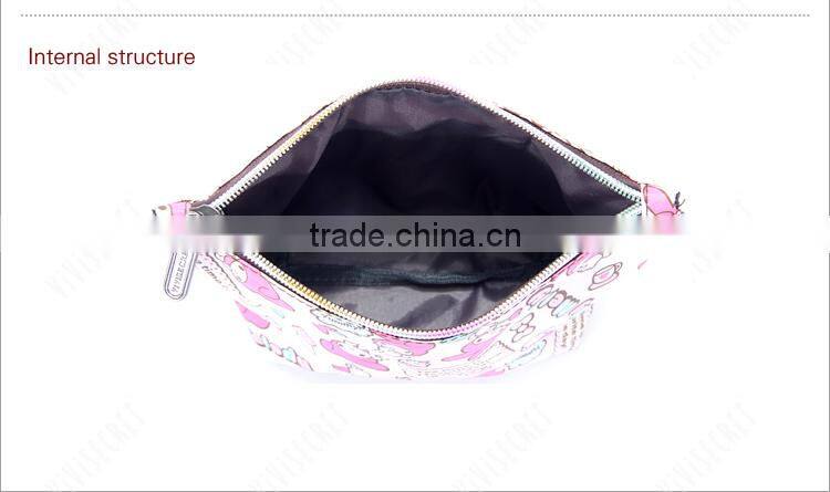 vivisecret two zipper big size brand cosmetic bag for women OEM
