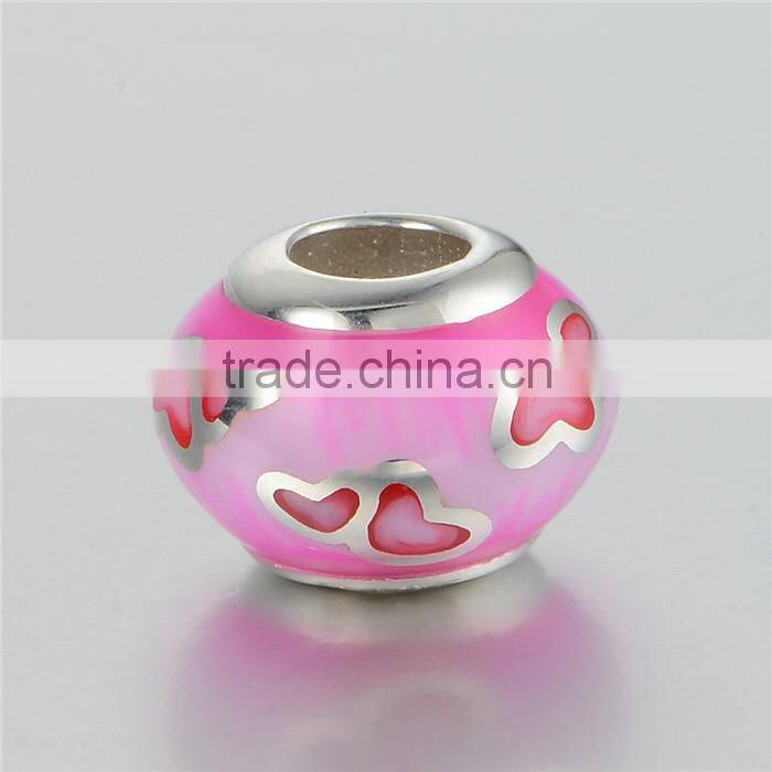 Lovely Fashion Design Pink Color Charm Bead Bracelet
