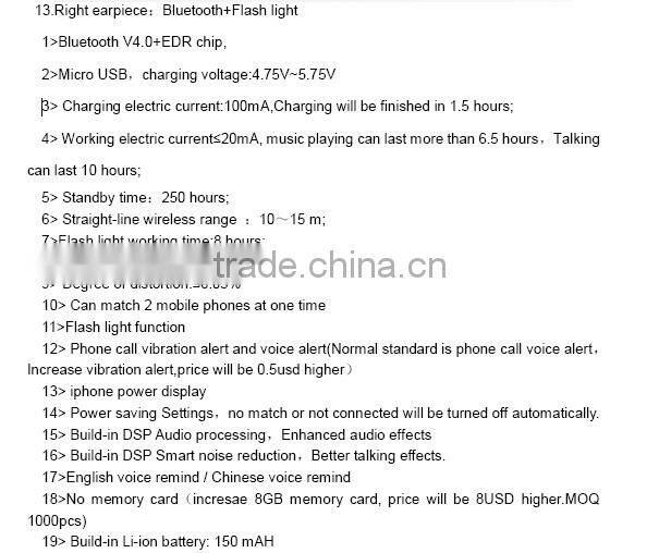 2014 Innovative Smart Glasses with Bluetooth Use When Walking and Driving