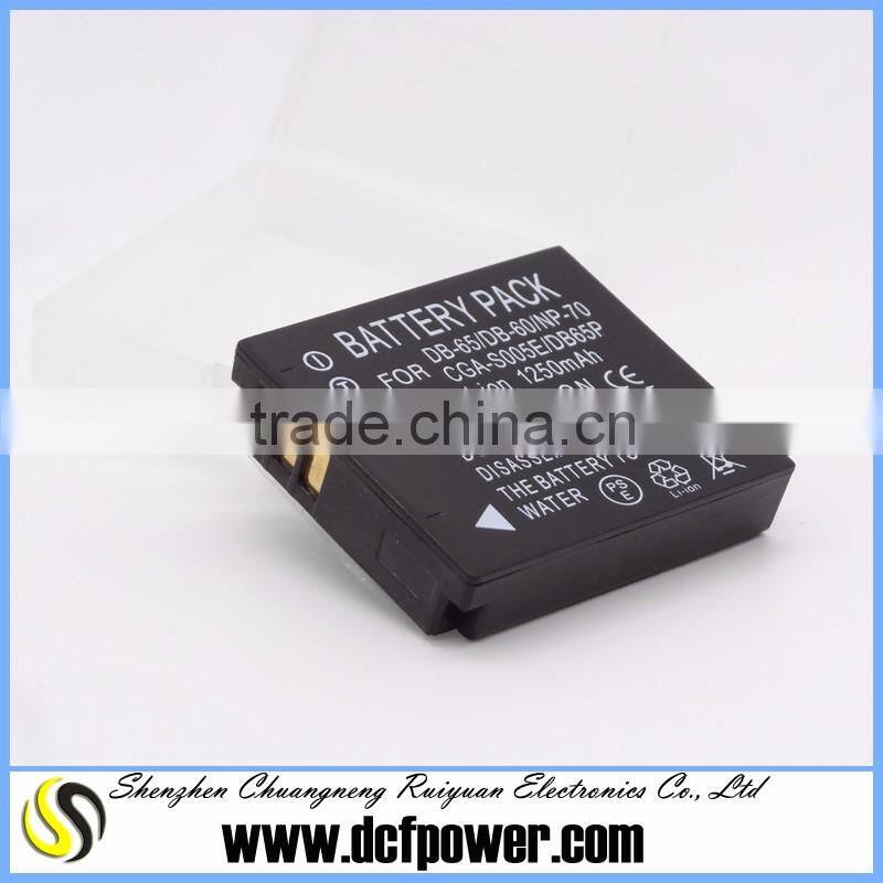 Factory supply price compatible with CGA-S005E NP-70 for DMC-FX120 DMC-FX150 GR Digital camera battery D-Li106