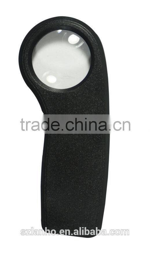 8X Illuminated UV LED Light Lighted Handheld Magnifying Glass Magnifier