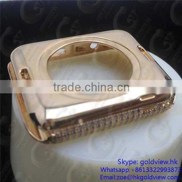 for apple watch 24k gold housing,new for apple watch gold,For apple watch housing gold color