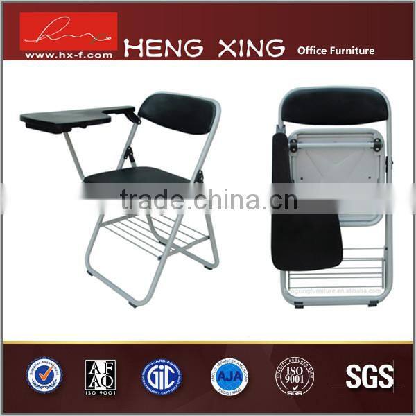 Space saving furniture living room foldable chair , training chair , metal chair