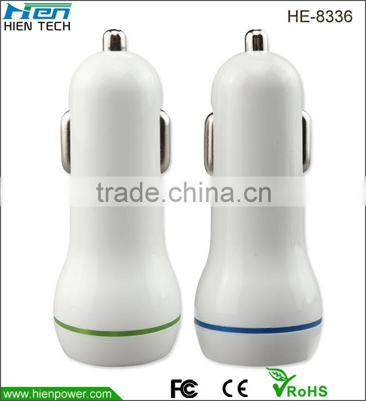 DC 12V USB car charger Dual USB output car charger 5V2.1A
