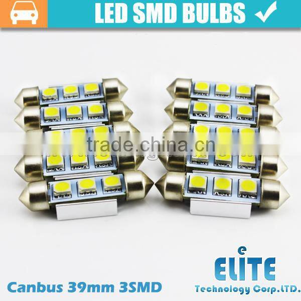 Super quality roof lights canbus 39mm 3smd LED Reading Light