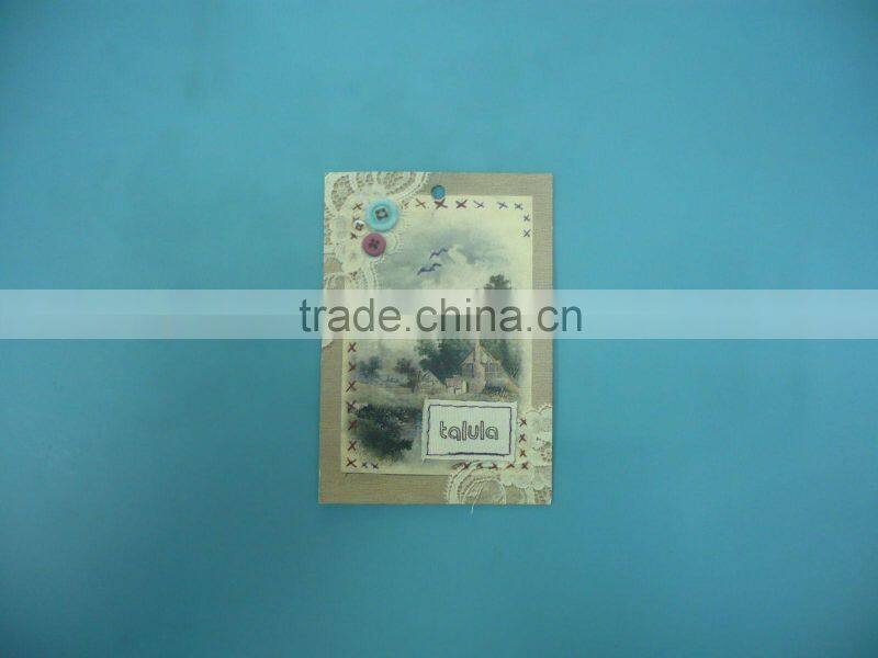 Landscape graph paper hang tag designs