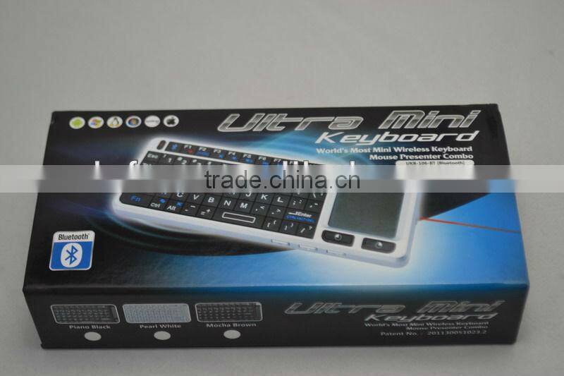 Bluetooth Mini Wireless Thai Layout USB Plastic/Silicon Keyboard with Backlight