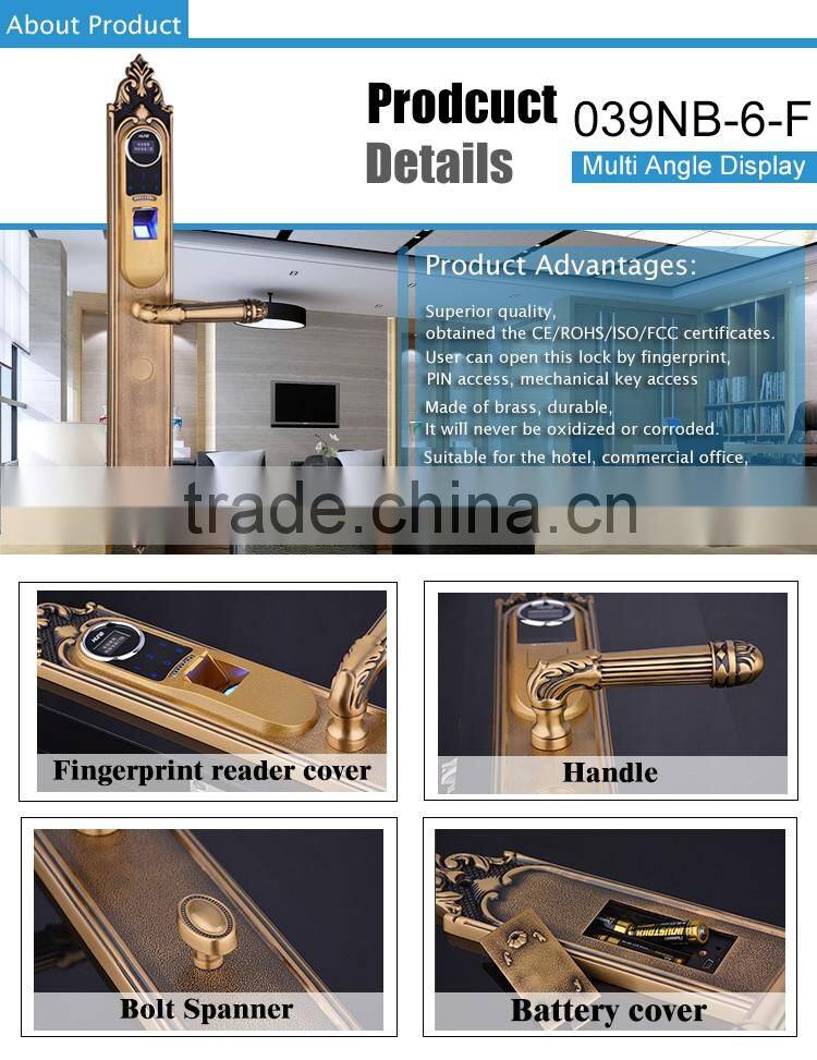 new premium digital fingerprint door lock with access control system
