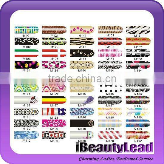 2013 hot sale "minx" style foil nail wraps
