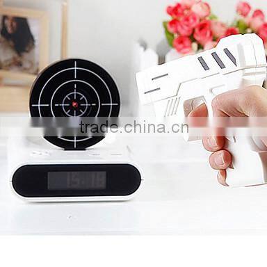 Novelty LED Digital Shooting Target Laser Alarm Clock