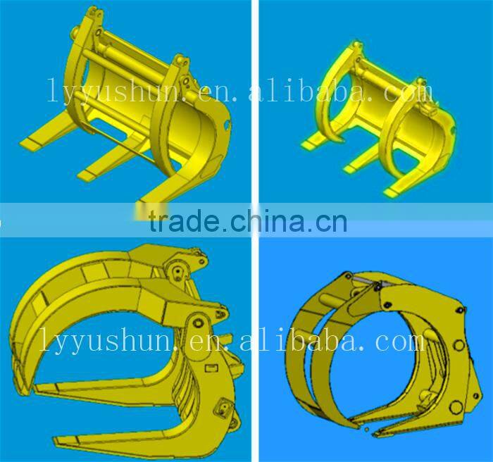 China OEM SDLG 4 Ton Wheel Loader Optional Equipment Quick-Change Log Grapple (1814*1619mm) For SDLG LG946L