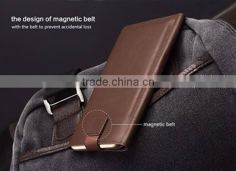 QIALINO hot sale online mobile phone case hot selling wallet case money pocket for iphone 6