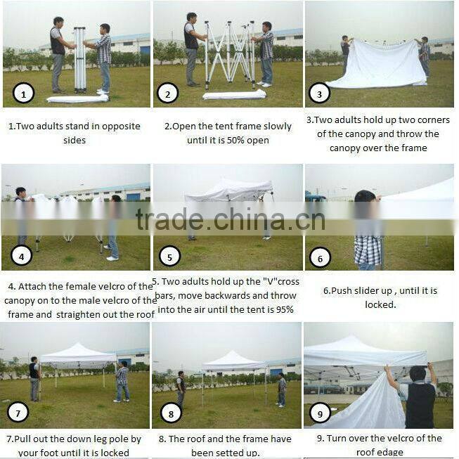 advertising trade show pop up gazebo aluminum frame tent
