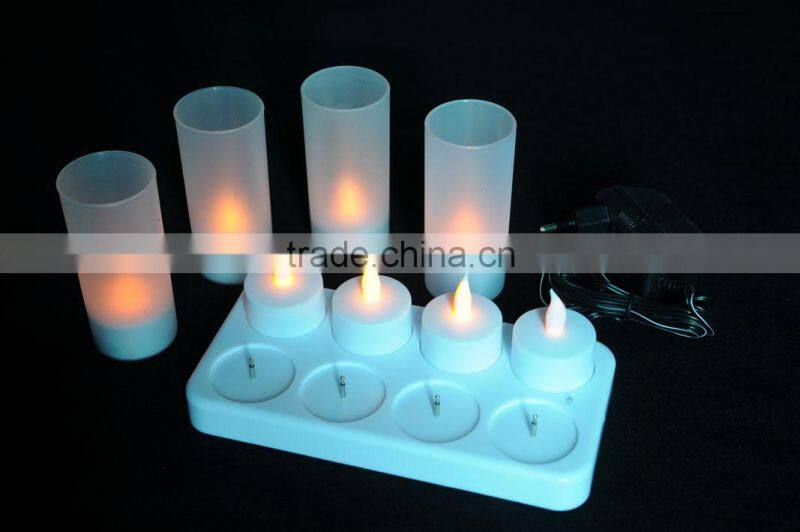 8pcs Rechargeable LED Candle holder