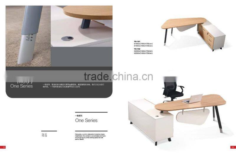 Latest design office furniture wood panel modern executive office table