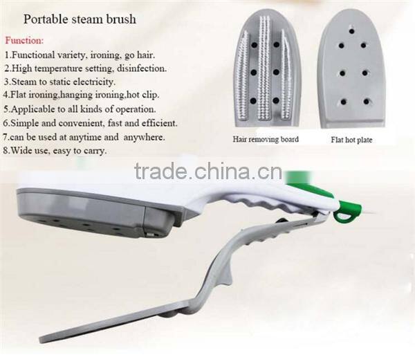 Home&Travel Portable Garment Steamer, Handle Steam Iron Machine Clothes Steaming Brush Household Mini Hanging Household Cleaner