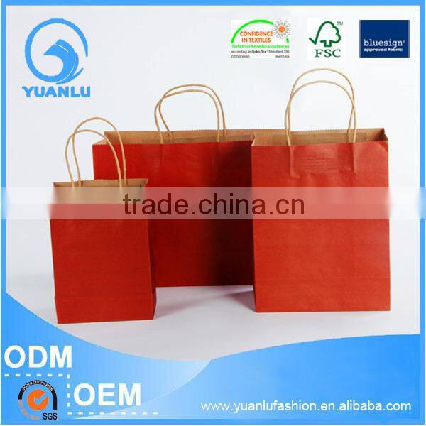 Cheap Custom Logo Print gift craft shopping paper bag manufacturer