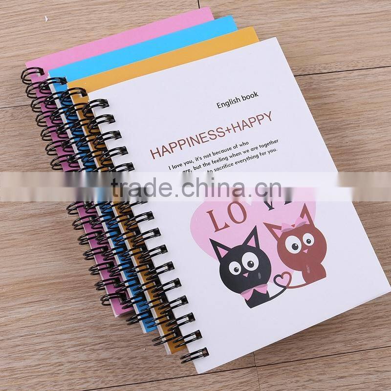 Cute Cheap Blank Spiral Notebook/Portable Small Writing Note Books For Student