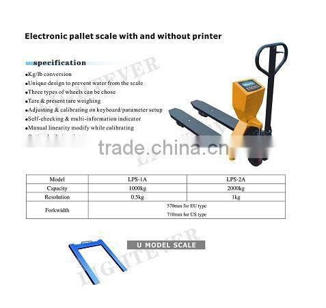 China pallet jack scale