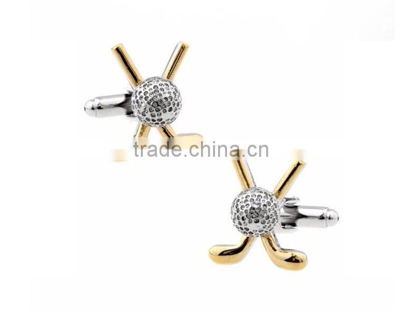Alibaba customized two tone novelty fashion jewelry brass cufflinks