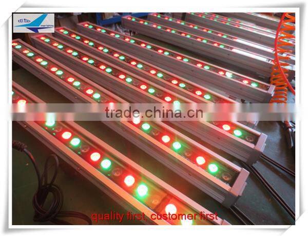 DJ Portable Manual Promotional outdoor 30x3w amber bar aluminum rgb led wall washer