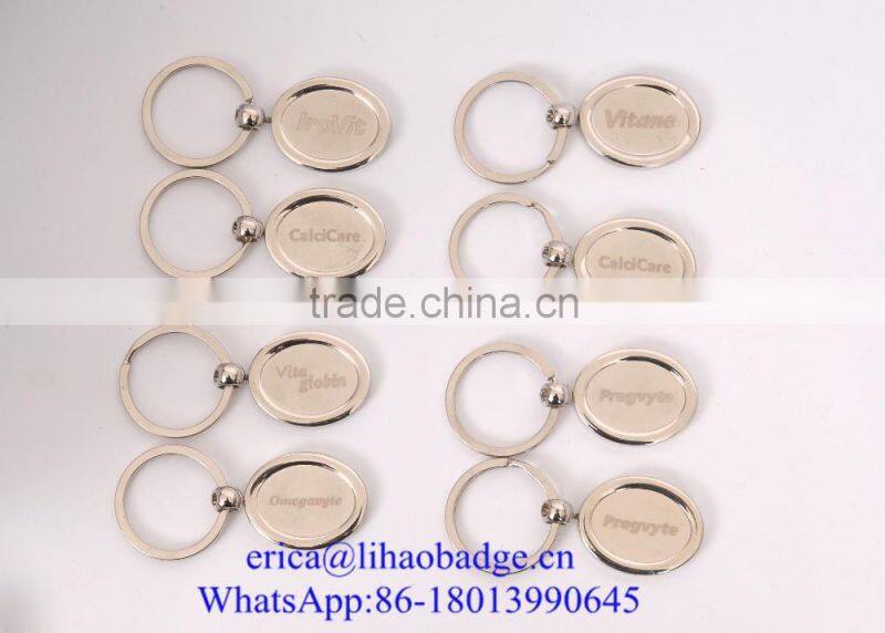 Top new 2016 women fashion dress designer locket key chain silver plated chain with locket