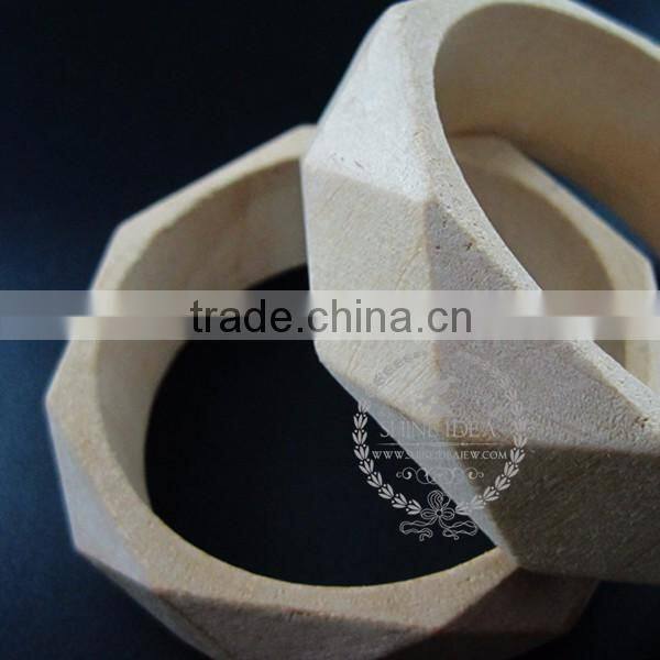 69mm natural log wood vintage style bracelet bangle DIY painting bracelet supplies 1900113
