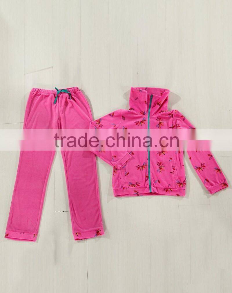 peach ladies loungewear suit bathrobe