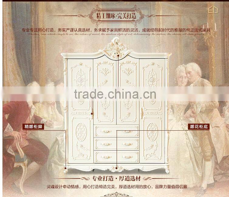2016 European style luxury Wardrobe Closet Italian Closet wooden