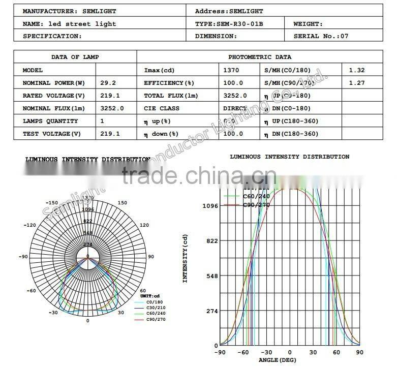 cornely 121 IP65 IP67 COB Garden Lighting Dimmable CE RoHS Bridgelux Street Light LED