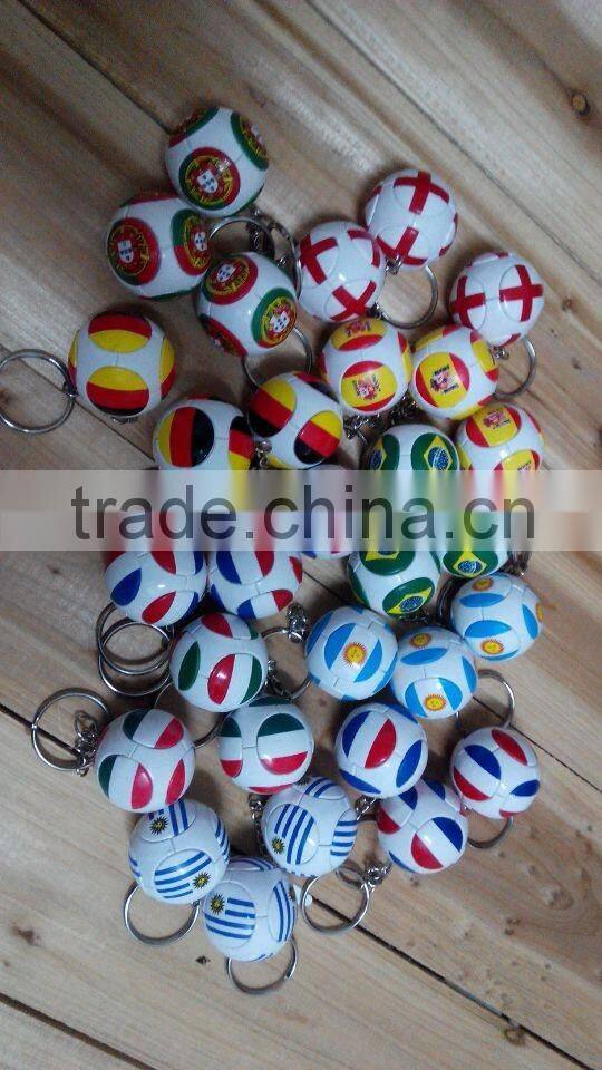2016 Olymplic games PVC soccer keychain, Germany flag football keychain