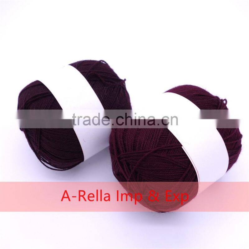 pure cotton yarn 50g/ball china supplier , high quality