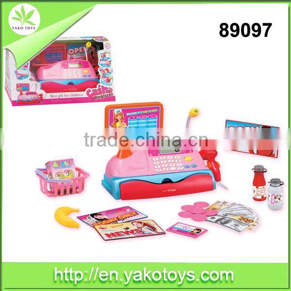 Plastic Kids BO Toy Cash Register