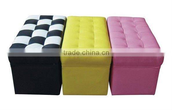 elegant storage square stool