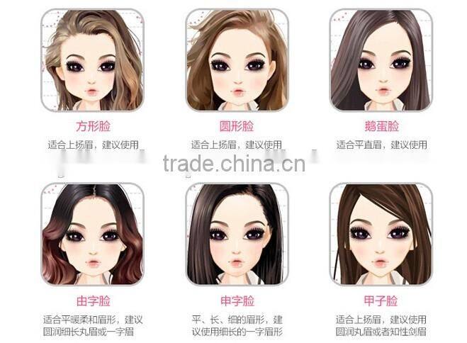 Beauty Makeup Eyebrow Drawing CardEyebrow stencil Eyebrow card