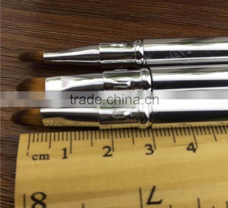 Mini Retractable Brush, Two Head Lip Brush and Concealer Brush, Private Label Mini Brush