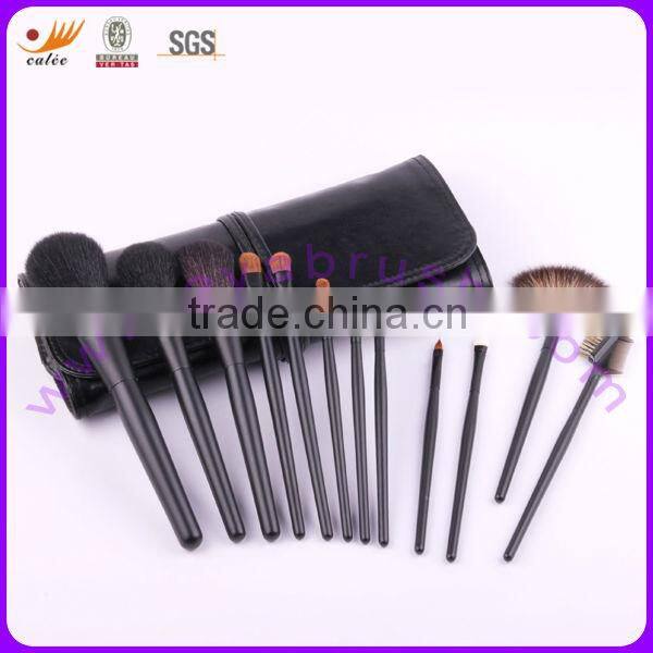 12pcs black private logo/oem makeup brush set