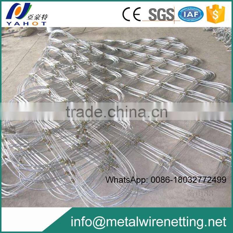 Color Polymer coating stainless steel slope protection metal net machine